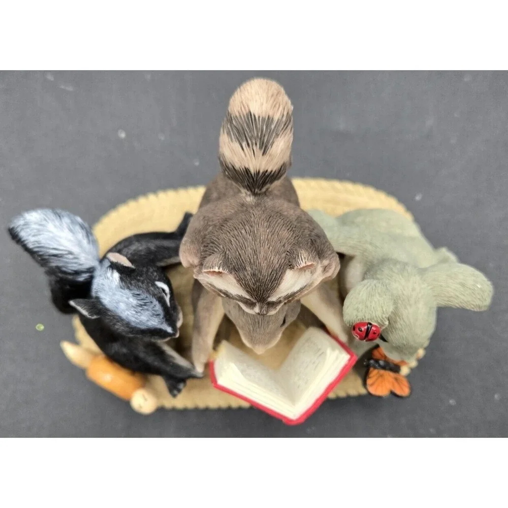 Charming Tails Collection Of Friends Raccoon Skunk Mouse Bunny Signed Dean Griff